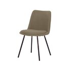 Cadeira Selene Bouclê 82x46,5x60 Cm Cinza Quente