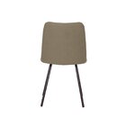 Cadeira Selene Bouclê 82x46,5x60 Cm Cinza Quente