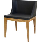 Cadeira Senhorita Base Madeira Or-1136 – Or Design - Preto /