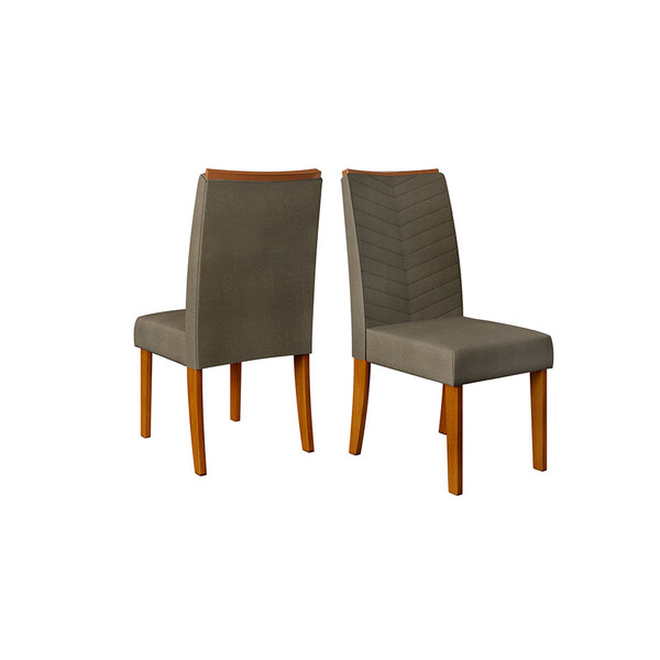 Cadeira Serena Estofada Curva Com 2 Unidades Dj Móveis