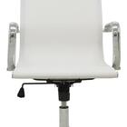 Cadeira Sevilha Eames Alta Cromada Tela Branca - 38041