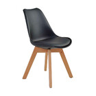 Cadeira Siena Com Estrutura Em Polipropileno E Base Madeira F