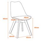 Cadeira Siena Com Estrutura Em Polipropileno E Base Madeira F