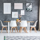 Cadeira Siena Com Estrutura Em Polipropileno E Base Madeira F