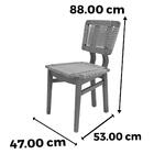 Cadeira Siriú Nacional Móveis 50 Cm (largura) Madeira Tauari