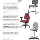 Cadeira Sky Assento Crepe Base Caixa Fixa Metalica Preta - 54