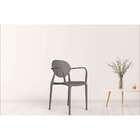 Cadeira Slick Com Braço Cinza