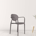 Cadeira Slick Com Braço Cinza