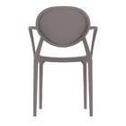 Cadeira Slick Com Braço Cinza