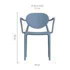 Cadeira Slick Com Braço Lazuli