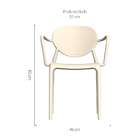 Cadeira Slick Com Braço Marzipan