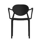Cadeira Slick Com Braço Preta