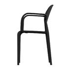 Cadeira Slick Com Braço Preta