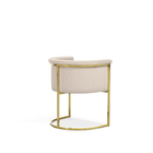 Cadeira Sofá Poltrona Zally Base Aço Inox Tecido Sustentável