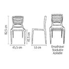 Cadeira Sofia Encosto Horizontal Azul Tramontina 92237070