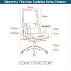 Cadeira Soho Presidente - Preta