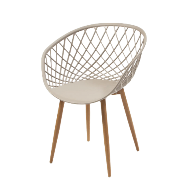 Cadeira Stela Com Braço Neew House Nude