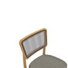 Cadeira Stela Com Tela Sala De Jantar Premium Chumbo