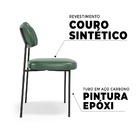 Cadeira Stela Sala De Jantar Couríssimo Verde - Vallisa Decor