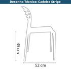 Cadeira Stripe Cinza