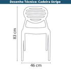 Cadeira Stripe Cinza