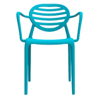 Cadeira Stripe Com Braço Azul