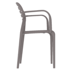 Cadeira Stripe Com Braço Cinza