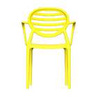 Cadeira Stripe Com Braço Limão Siciliano