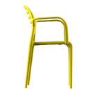 Cadeira Stripe Com Braço Limão Siciliano