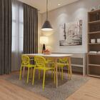 Cadeira Stripe Com Braço Limão Siciliano