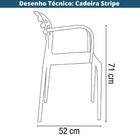 Cadeira Stripe Preto