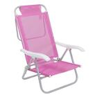 Cadeira Sunny Aluminio Sannet 6 Posicoes Rosa Bel