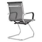 Cadeira Sydney Fixa Com Estrutura Em Aço Cromado Fratini