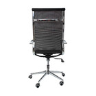 Cadeira Sydney Presidente Com Estrutura Em Aço Cromado Fratini