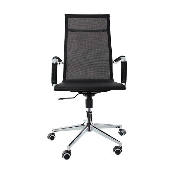 Cadeira Sydney Presidente Com Estrutura Em Aço Cromado Fratini