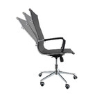 Cadeira Sydney Presidente Com Estrutura Em Aço Cromado Fratini