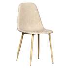 Cadeira Tania Nude E Marrom Claro