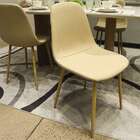 Cadeira Tania Nude E Marrom Claro