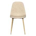 Cadeira Tania Nude E Marrom Claro