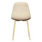 Cadeira Tania Nude E Marrom Claro