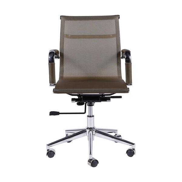 Cadeira Tela Cobre Com Base De Rodízio