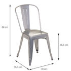 Cadeira Titan De Aço Preta - Or Design