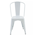 Cadeira Tolix Iron Design Industrial Branco