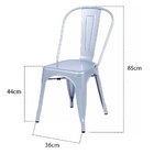 Cadeira Tolix Iron Design Industrial Cinza