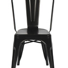 Cadeira Tolix Iron Design Preto  Aço Industrial Sala Cozinha