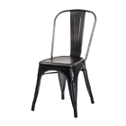 Cadeira Tolix Iron Design Preto Vintage
