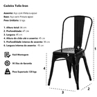 Cadeira Tolix Iron Design Vermelha