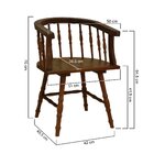 Cadeira Torneada Sol Madeira Imbuia Maciça Stain Imbuia