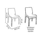 Cadeira Tramontina Alice Polida Em Polipropileno Branco