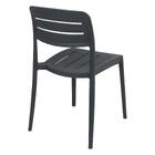Cadeira Tramontina Amélia Grafite Empilhável Em Polipropileno